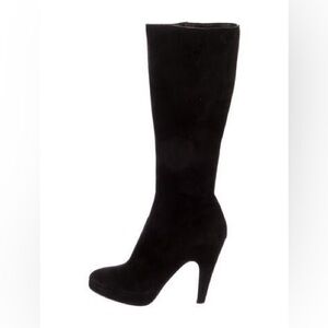 Prada Suede Knee High Boots